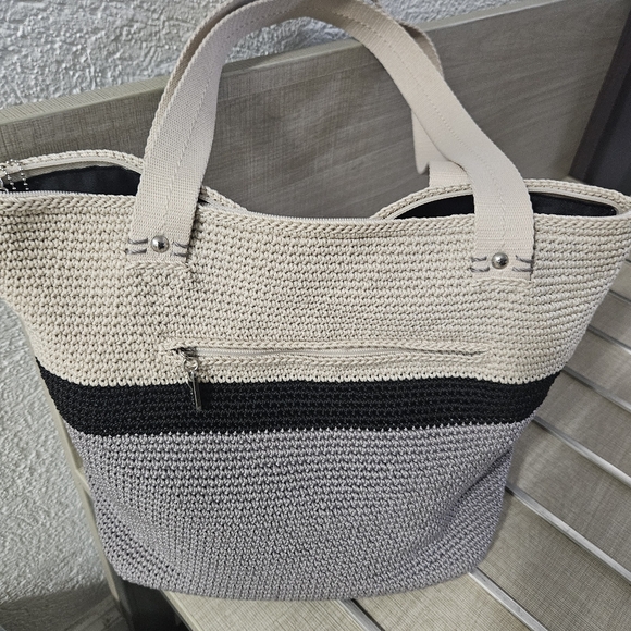 The Sak Large Knit Crochet Tote Bag - Picture 6 of 9